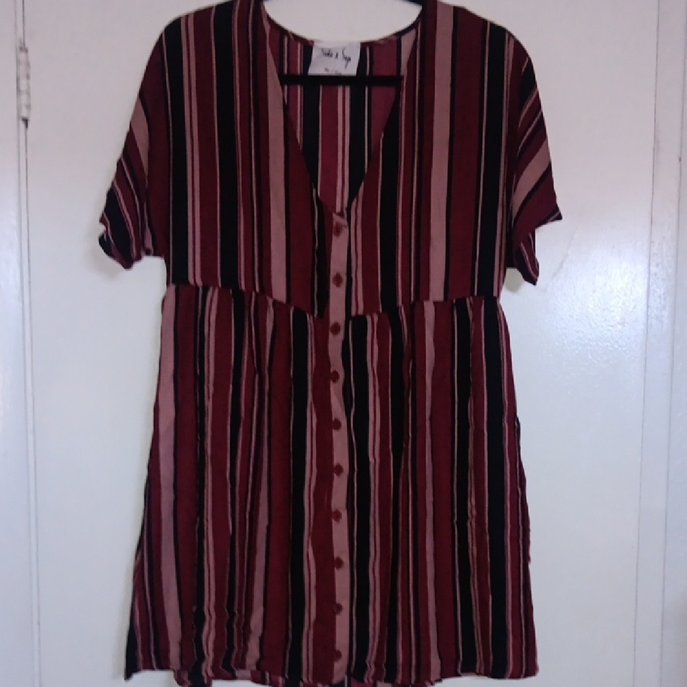 Sadie & Sage Multicolor Striped Dress